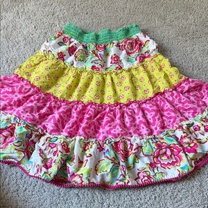 The Children's Place Pink and Yellow Floral Skirt